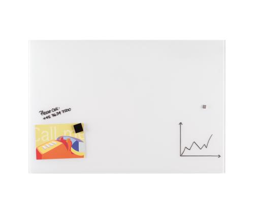 Lasitaulu 1500x1200mm magneettinen, valkoinen