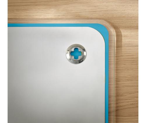 Lasilevy-magneettitaulu 800x600mm sininen LEITZ Cozy