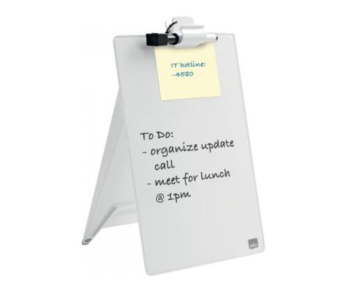 Lasitaulu-magneettitaulu NOBO 220x300mm pöytään + tussi