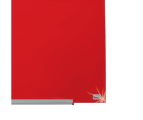 Lasilevy-magneettilevy NOBO Impression Pro 680x380mm, punainen