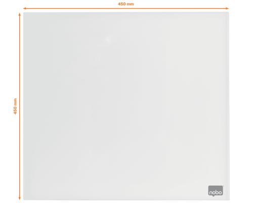Magneettilaatta NOBO Impression Pro Sq.Tiles 450x450mm, valkoinen