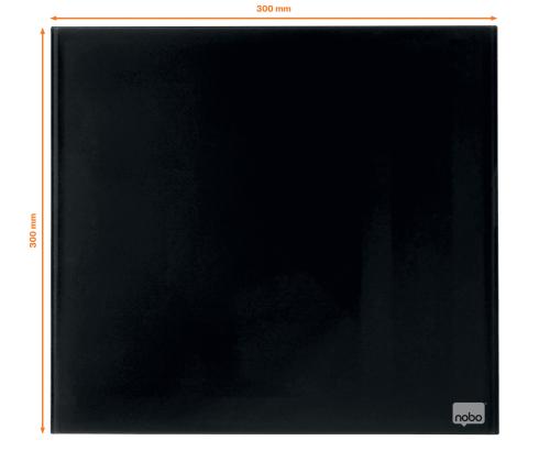 Lasilevy-magneettilevy NOBO Impression Pro Sq.Tiles 300x300mm, musta