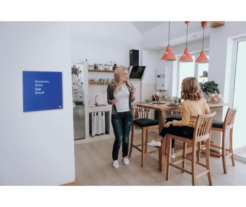 Lasilevy-magneettilevy NOBO Impression Pro Sq.Tiles 300x300mm, sininen