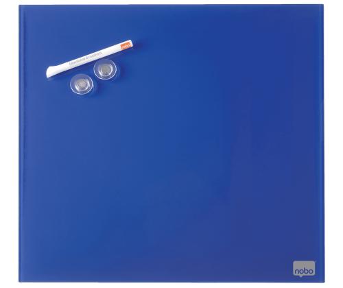 Lasilevy-magneettilevy NOBO Impression Pro Sq.Tiles 300x300mm, sininen