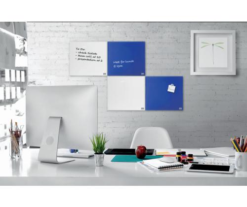 Lasilevy-magneettilevy NOBO Impression Pro Sq.Tiles 30x30cm, valkoinen