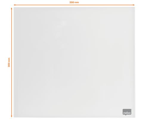 Lasilevy-magneettilevy NOBO Impression Pro Sq.Tiles 30x30cm, valkoinen