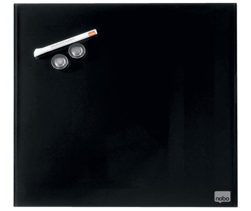 Lasilevy-magneettilevy NOBO Impression Pro Sq.Tiles 450x450mm, musta