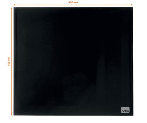 Lasilevy-magneettilevy NOBO Impression Pro Sq.Tiles 450x450mm, musta