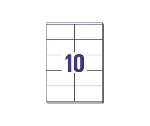 Kopio-lasertarra 105x57mm 100 arkkia/ltk. Economy, 10-osainen