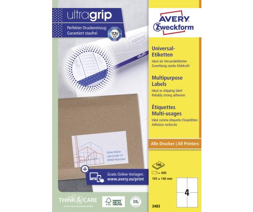 Tarratarra AVERY Zweckform 105x148mm 100 arkkia (3483)