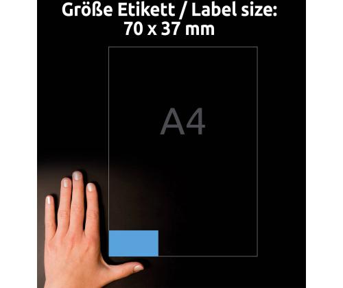 Tarratarra AVERY Zweckform 70x37mm 100 arkkia sininen (3449)