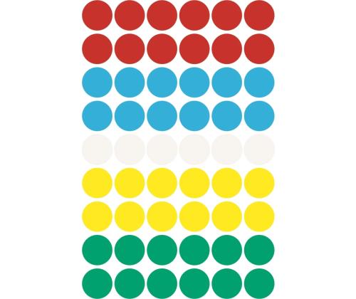 Kleebisetikett AVERY Zweckform Q12mm assortii 270 tk (3088)