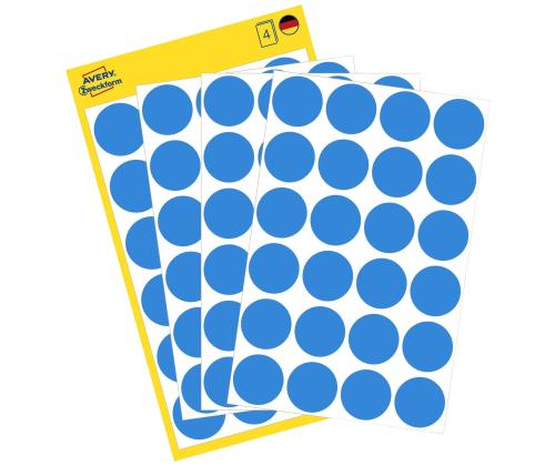 Pyöreä huomiotarra Q18mm sininen ZW 3005