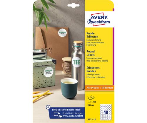 Tarratarra AVERY Zweckform Q30mm 10 arkkia (6223-10)