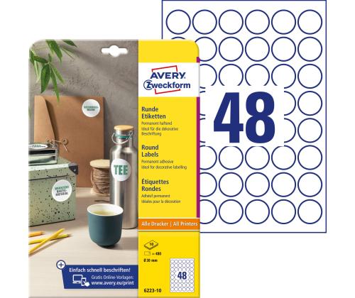 Tarratarra AVERY Zweckform Q30mm 10 arkkia (6223-10)