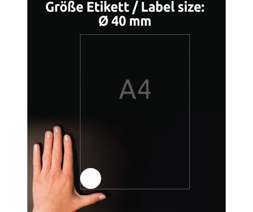 Tarratarra AVERY Zweckform Q40mm 10l pakkaus irrotettava (5080)