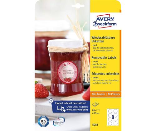 Tarratarra AVERY Zweckform Q65mm 10 arkkia irrotettava (5081)