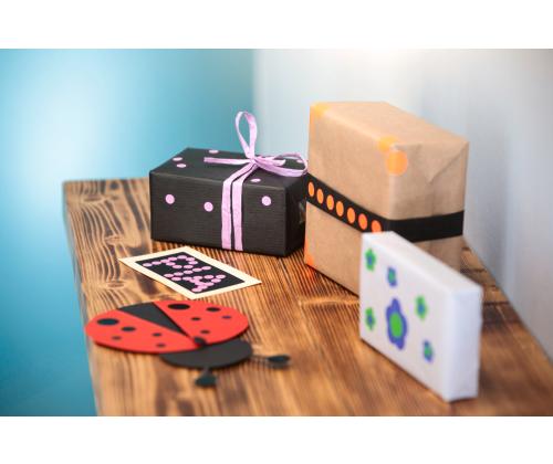 Pyöreä huomiotarra Q8mm oranssi ZW 3178