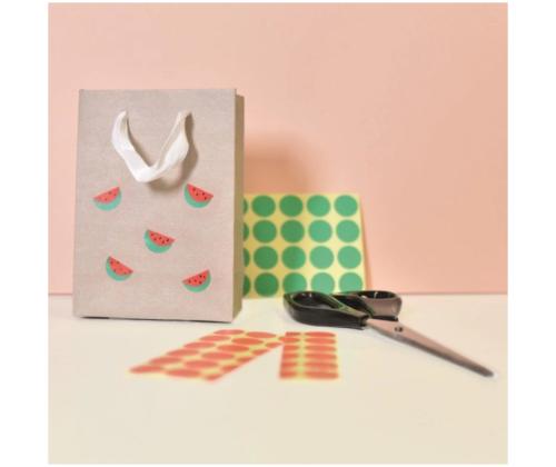 Pyöreä huomiotarra Q8mm vihreä ZW 3012