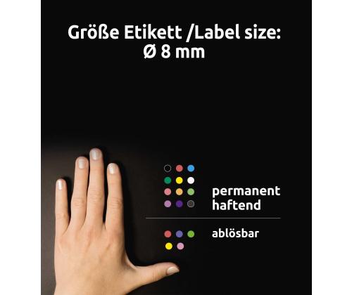 Tarratarra AVERY Zweckform Q8mm sininen 416 kpl (3011)