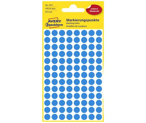 Tarratarra AVERY Zweckform Q8mm sininen 416 kpl (3011)