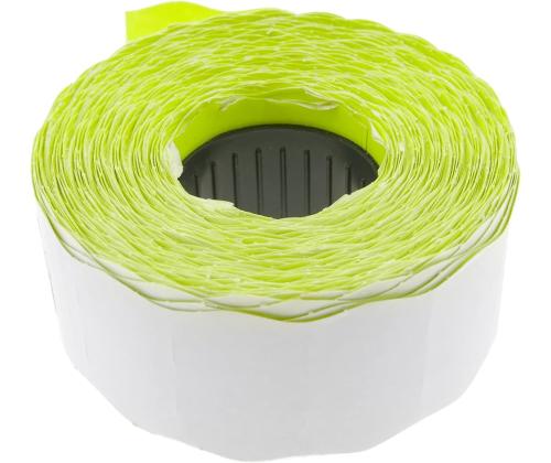 Tarratarra hintapistooliin 26x12mm keltainen 1500 kpl rullassa