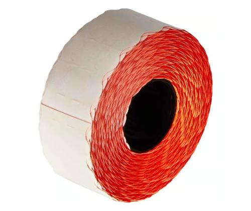 Tarratarra hintapistooliin 26x12mm punainen 1500 kpl rullassa