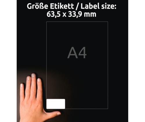 Tarratarra pakastetuotteille AVERY Zweckform 63,5x33,9mm 25 arkkia pakkauksessa