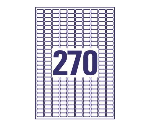 Tarratarra läpinäkyvästä polyesterikalvosta AVERY Zweckform 17,8x10mm 25 arkkia (L7785-25)