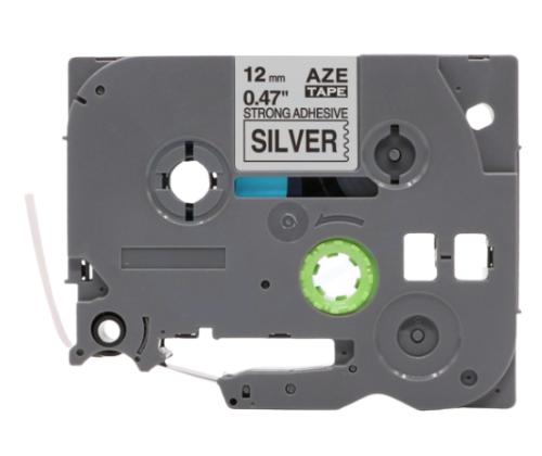 Kleepkirjalint/markeerimislint BROTHER Strong TZE-S931 12mm must/hõbedal analoog