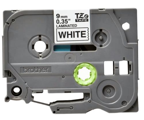 Kleepkirjalint/markeerimislint BROTHER TZE-221 9mm must/valgel analoog