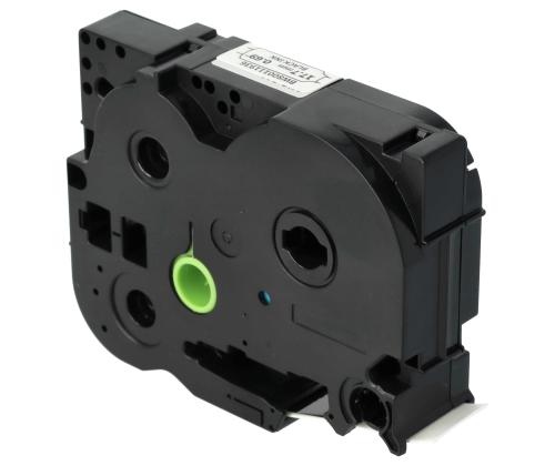 Kirjoitus-/merkintäteippi BROTHER HSe-241 18mm lämpökärkinen putki musta/valkoinen analoginen BROTHER HSe-241 18mm lämpökärkinen putki musta/valkoinen analoginen