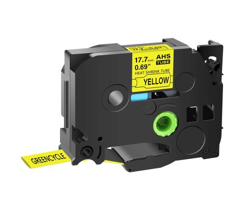 Teippi/merkintäteippi BROTHER HSe-641 18mm kutisteputki musta/keltainen analogi