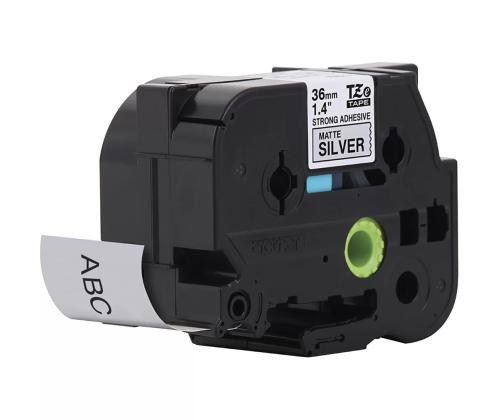 Kleepkirjalint/markeerimislint BROTHER TZE-S961 36mm must/hõbedasel analoog