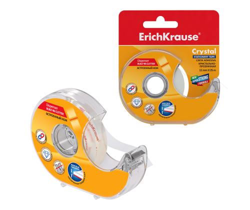 Teippi pohjalla 12mm x 25m ERICH KRAUSE Crystal Clear