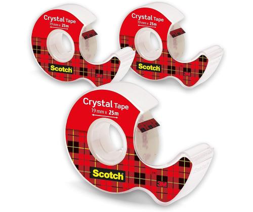 Teippi pohjalla SCOTCH Crystal Clear 19mm x 7,5m