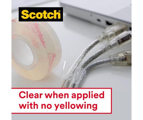 Teippi pohjalla SCOTCH Crystal Clear 19mm x 7,5m
