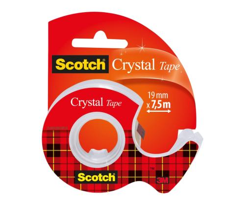 Teippi pohjalla SCOTCH Crystal Clear 19mm x 7,5m