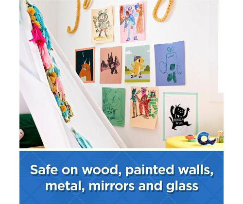 Teippi pohjalla SCOTCH Wall Safe 19mm x 16,5m irrotettava