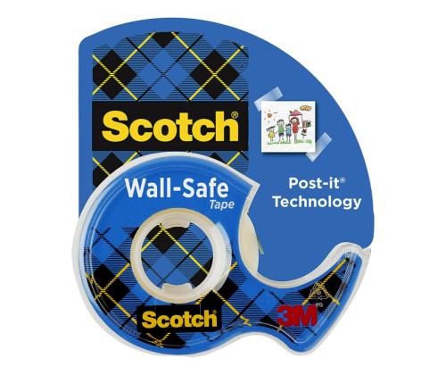 Teippi pohjalla SCOTCH Wall Safe 19mm x 16,5m irrotettava