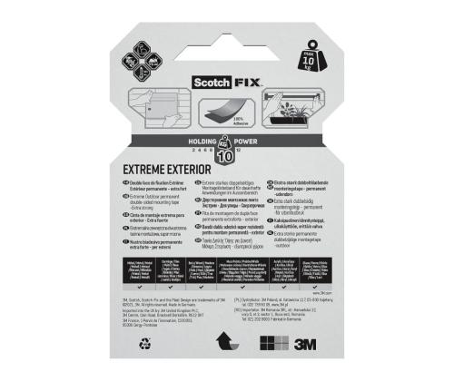 Teippi kaksipuolinen Scotch SCOTCH-FIX Extreme 19mmx1,5m