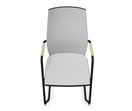 Asiakastuoli SO-ONE CFA UPH musta runko, istuinharmaa BN8078/MR01 kangas