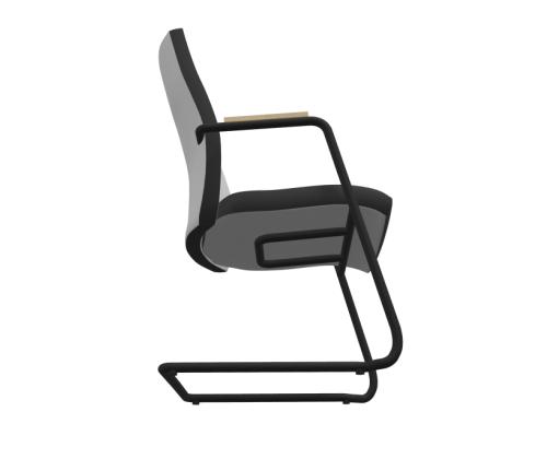 Asiakastuoli SO-ONE CFA UPH musta runko, istuinharmaa BN8078/MR01 kangas
