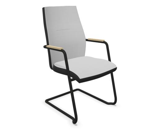 Asiakastuoli SO-ONE CFA UPH musta runko, istuinharmaa BN8078/MR01 kangas