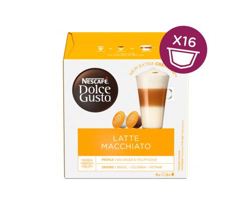 Kahvikapseli NESCAFE Dolce Gusto Latte Macchiato, 16 kpl