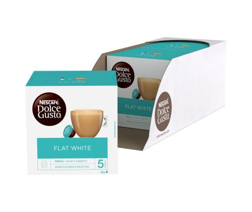 Kahvikapselit NESCAFE Dolce Gusto Flat White 16 kpl