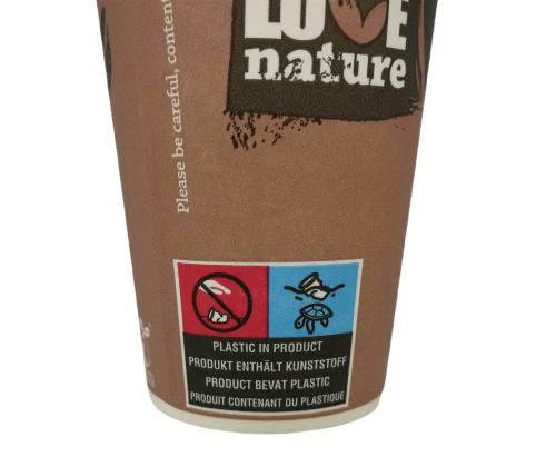 Pahvi kahvikuppi 200ml HUHTAMÄKI BioWare kompostoitava 80kpl