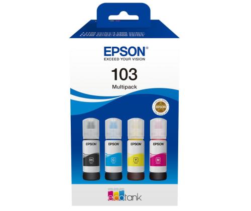 EPSON 103 EcoTank (C13T00S64A) tindikassett, must, syaani, magenta, kollane, Multipack 4 väri