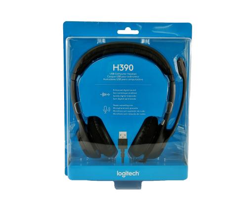 Kuulokkeet mikrofonilla Logitech H390USB