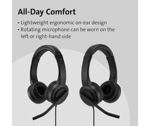 Kuulokkeet+mikrofoni KENSINGTON H1000 USB-C